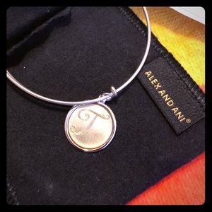 Alex and Ani Charm Bracelet “T”